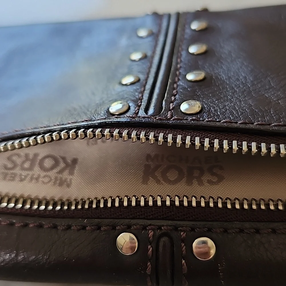 Vintage Michael Kors Leather Studded Wallet - Picture 10 of 11